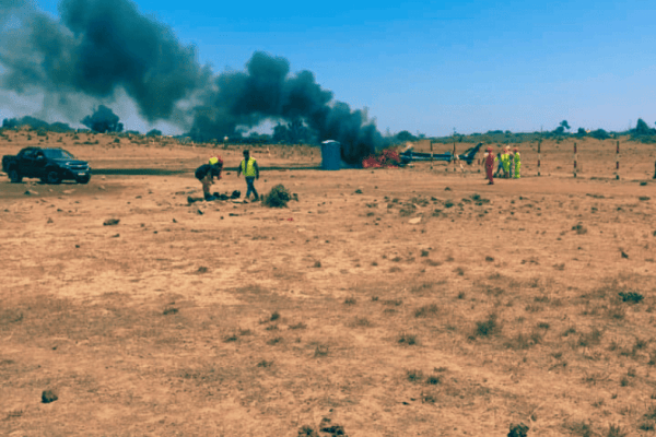 Momento del accidente del helicóptero de la PDI en Pichidangui