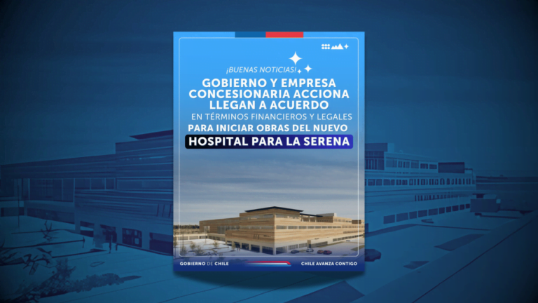 Acuerdo entre Acciona y MOP por Hospital de La Serena